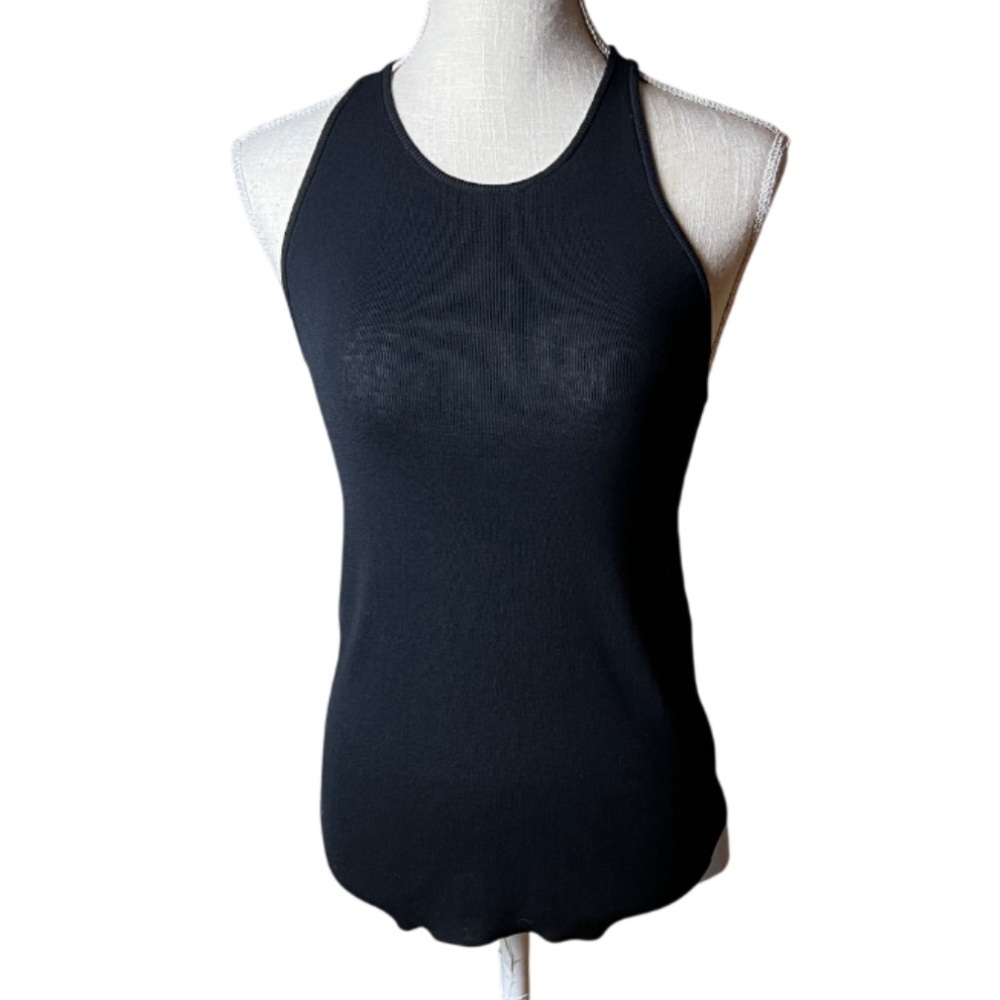 A.L.C. Black Racerback Tank Top